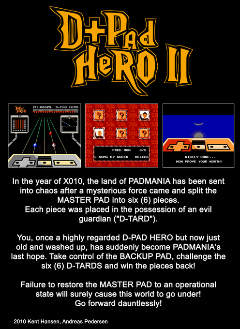 D-pad Hero 2 (Homebrew) — Box back